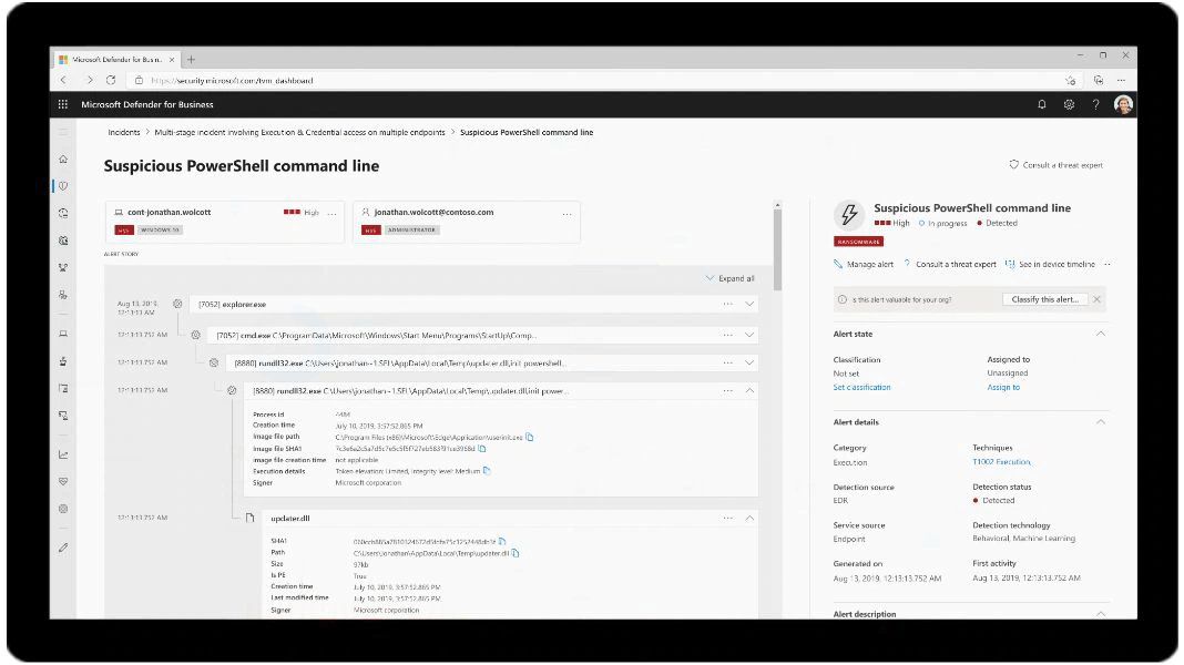 screenshot of Microsoft Defender for Business